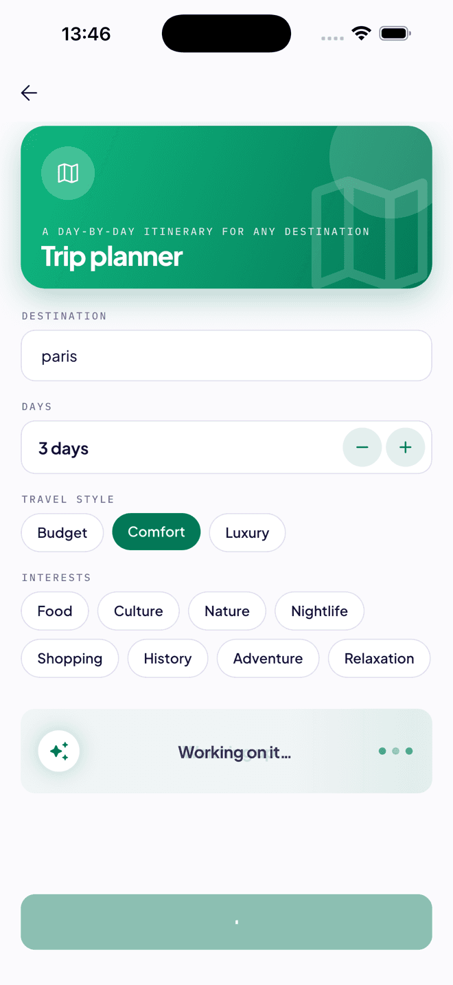 Trip planner